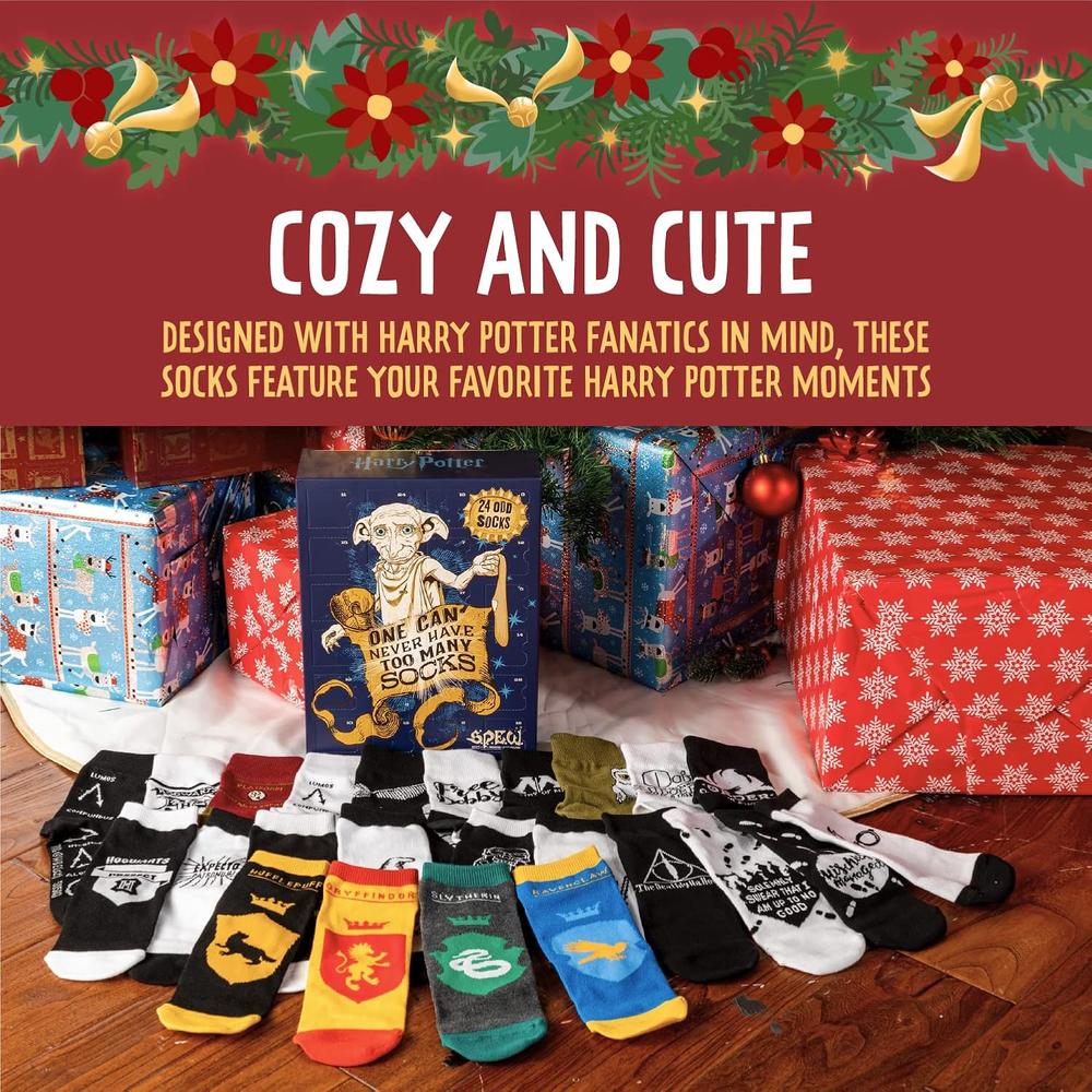TKM Decor Harry Potter Odd Socks Advent Calendar 2022 Officially Licensed Wizarding World Merchandise tkm-decor-harry-potter-odd-socks-advent-calendar-2022-officially-licensed-wizarding-world-merchandise