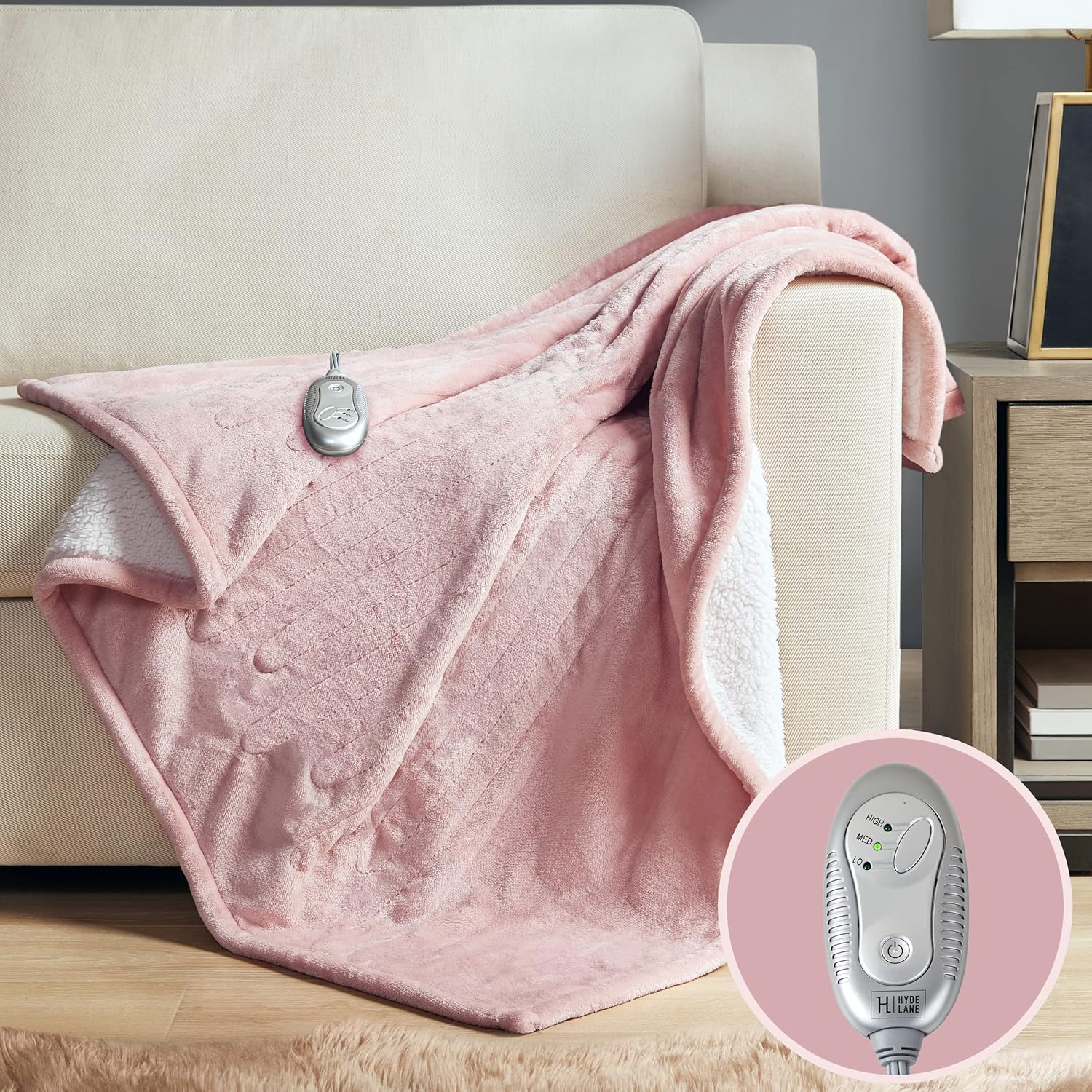 Warmer Electric Heated Throw Blanket Controller Extra Large