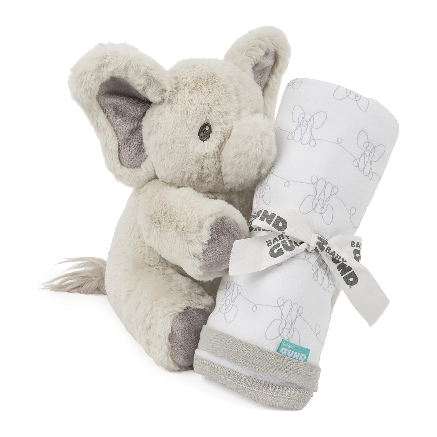 TKM Home Gund Baby Flappy The Elephant Stuffed Animal Plush With Blanket  Baby Gift Set