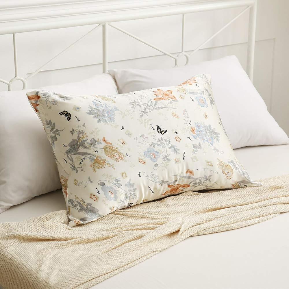 TKM Home Silk Pillowcase For Hair And Skin With Hidden Zipper Soft And  Smooth Satin Pillowcase