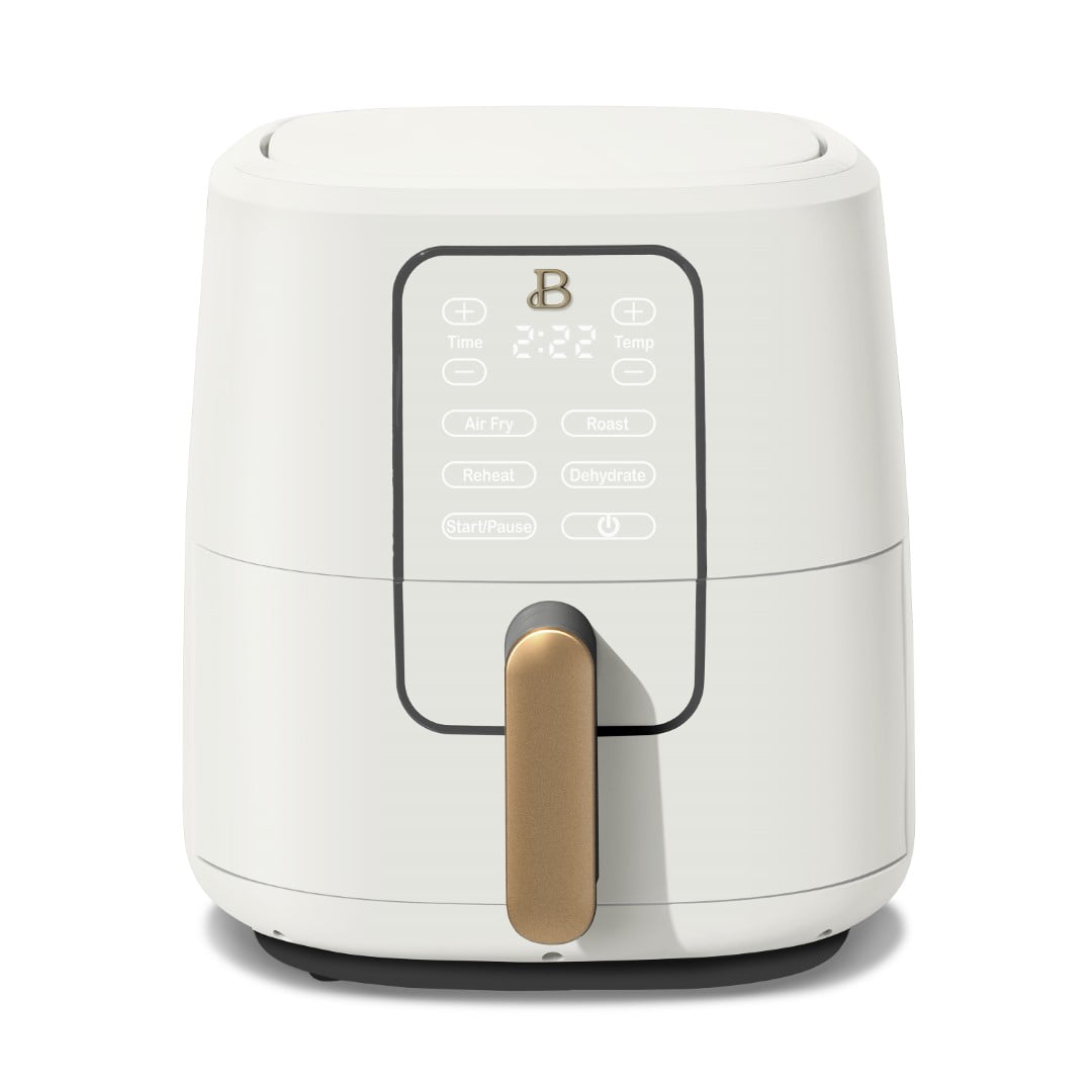 TKM Home 6 Quart Touchscreen Air Fryer, White Icing By Drew Barrymore