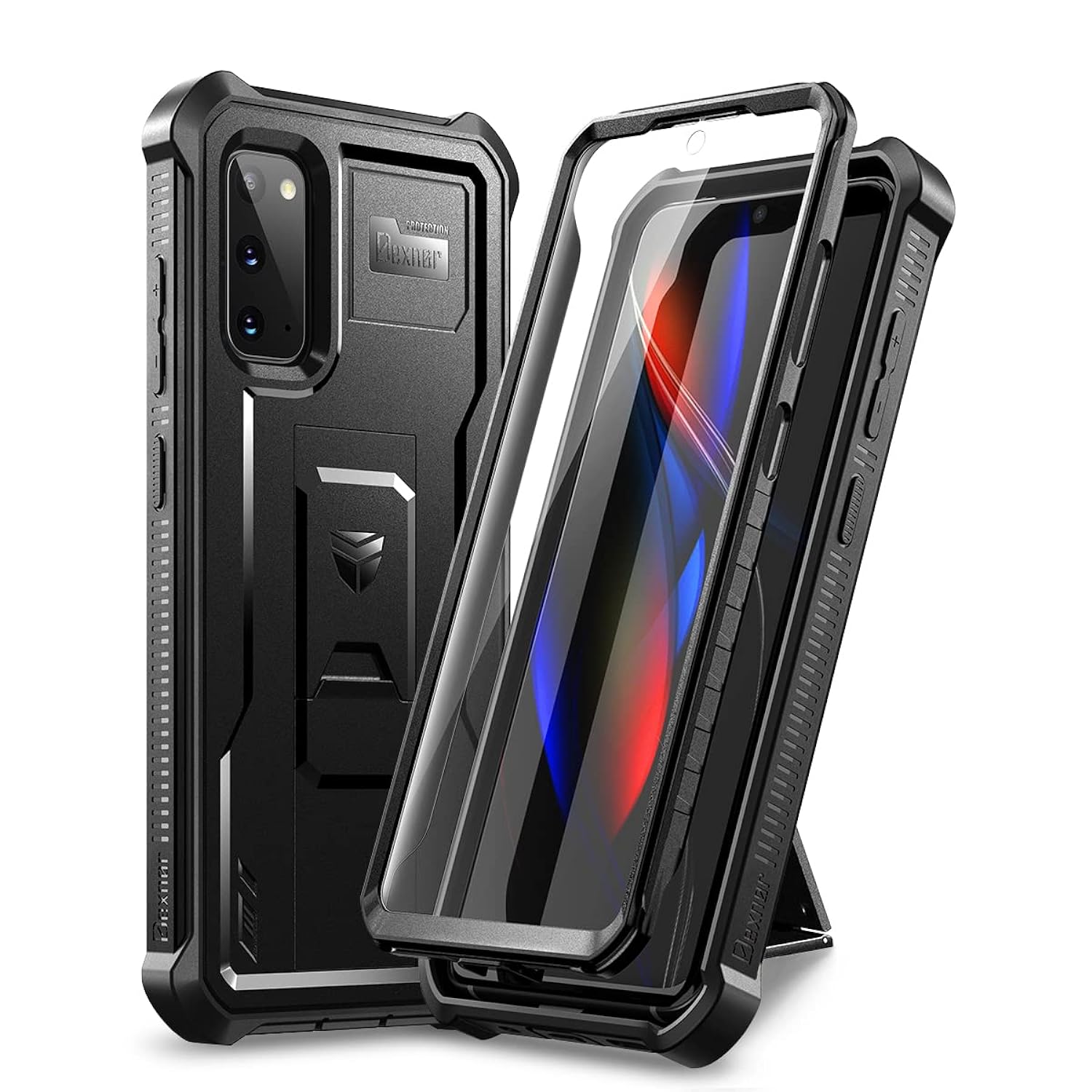 TKM Cell Phones For Samsung Galaxy S20 5G Case, [Built In Screen Protector And Kickstand] Heavy Duty Military Grade Protectio?