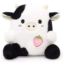 Great Choice Products Strawberry Cow Plushie Pillow Cow Stuffed Animal Toys, Cute Cow Plush Kawaii Home Decorations, Soft Stuf?