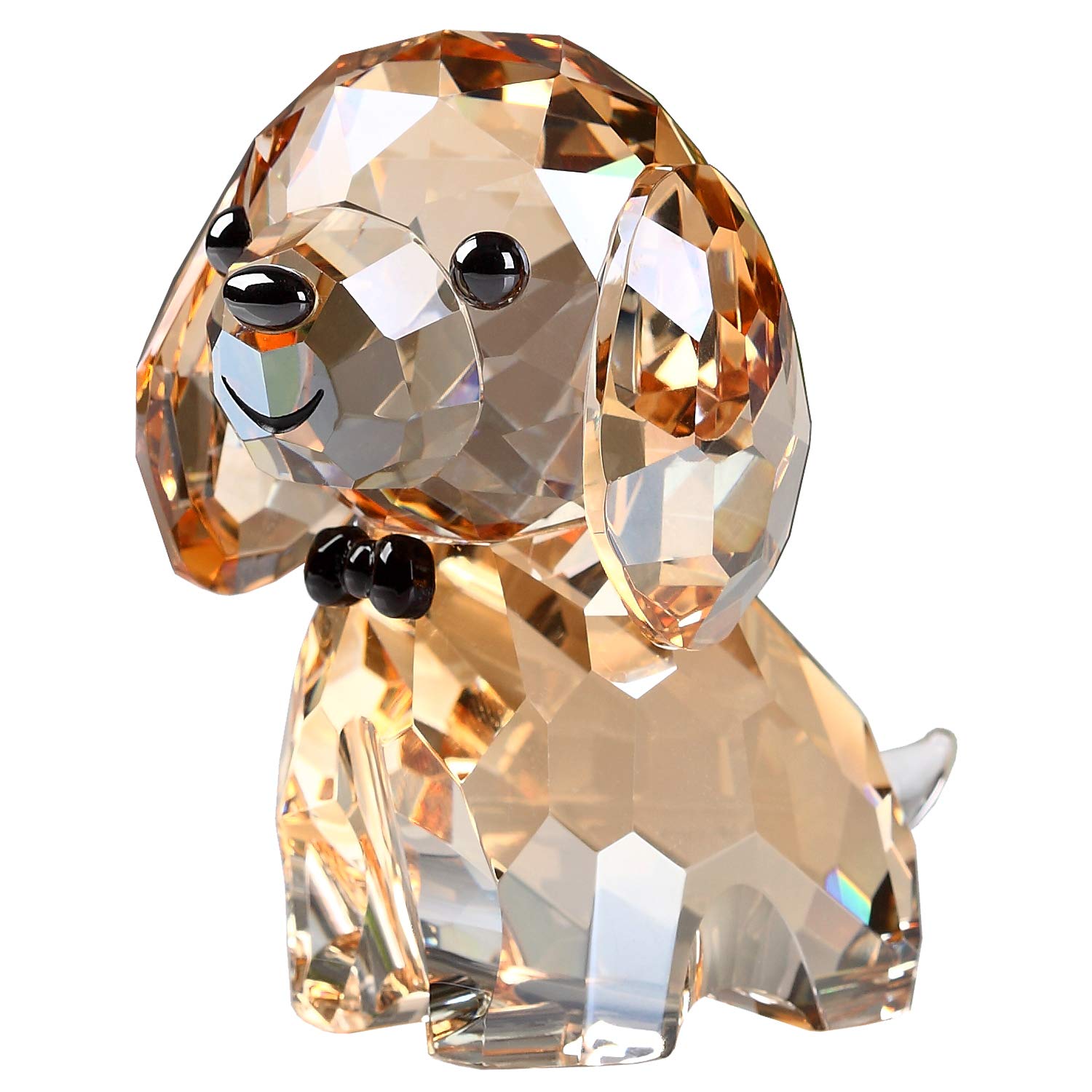 Great Choice Products Crystal Dog Puppy Cute Valentines Day Sweet Gifts  Figurine Collection Animal Collectible Ornament