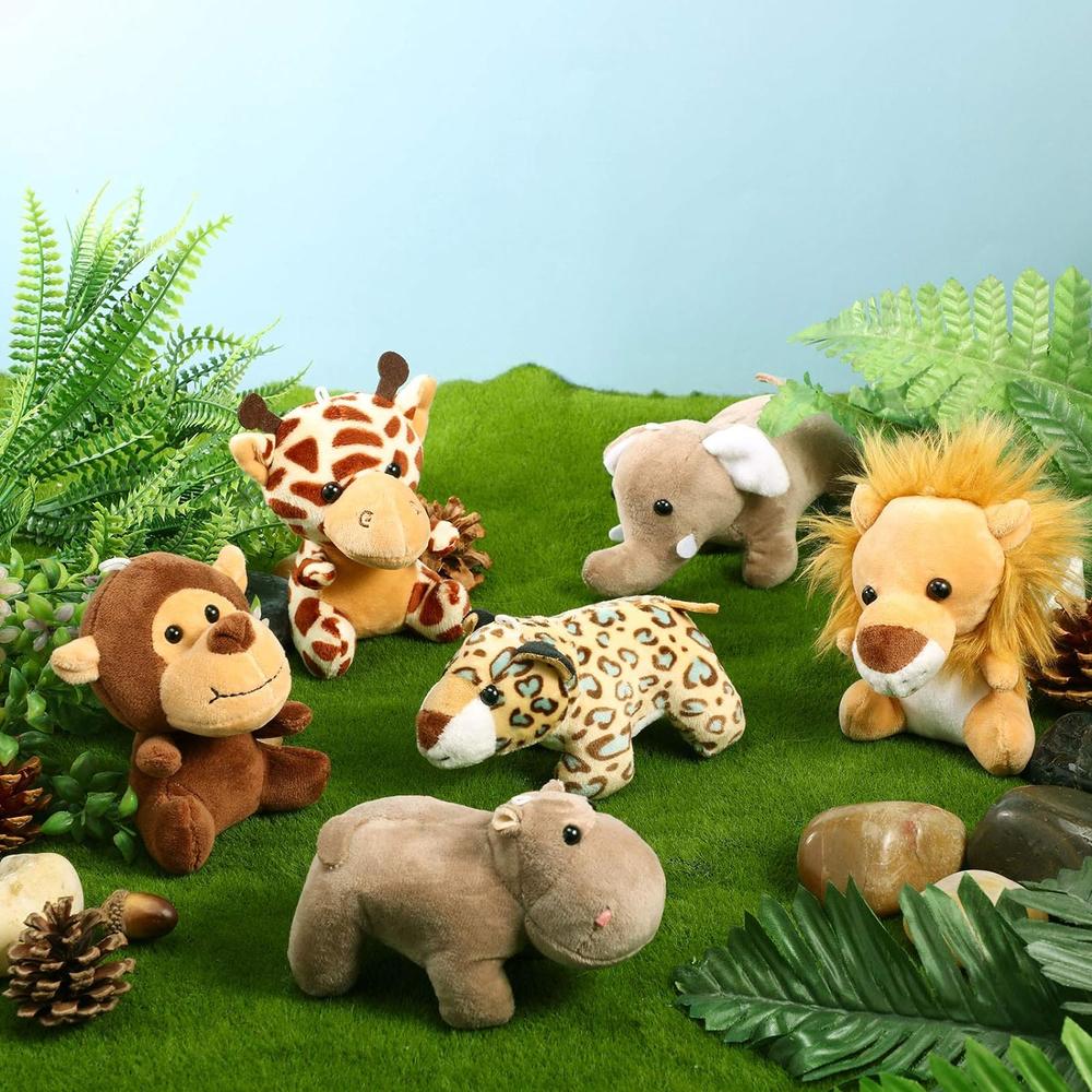 Great Choice Products 12 Pieces Mini Stuffed Forest Animals Jungle Animal  Plush Toys In  Inch
