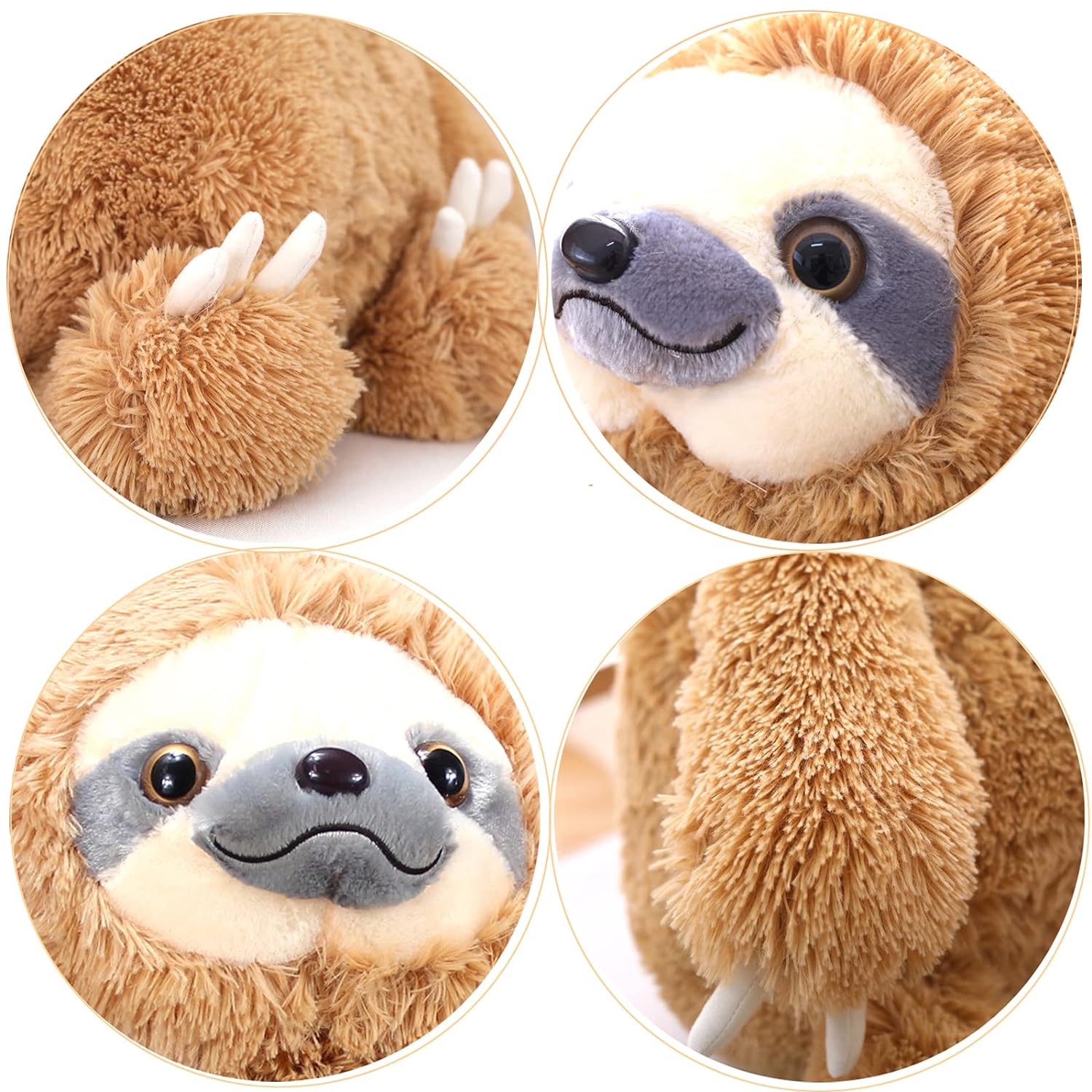 Great Choice Products Large Sloth Stuffed Animal,Kids Fluffy Stuffed Sloth  Teddy Bear Birthday Gifts,Big