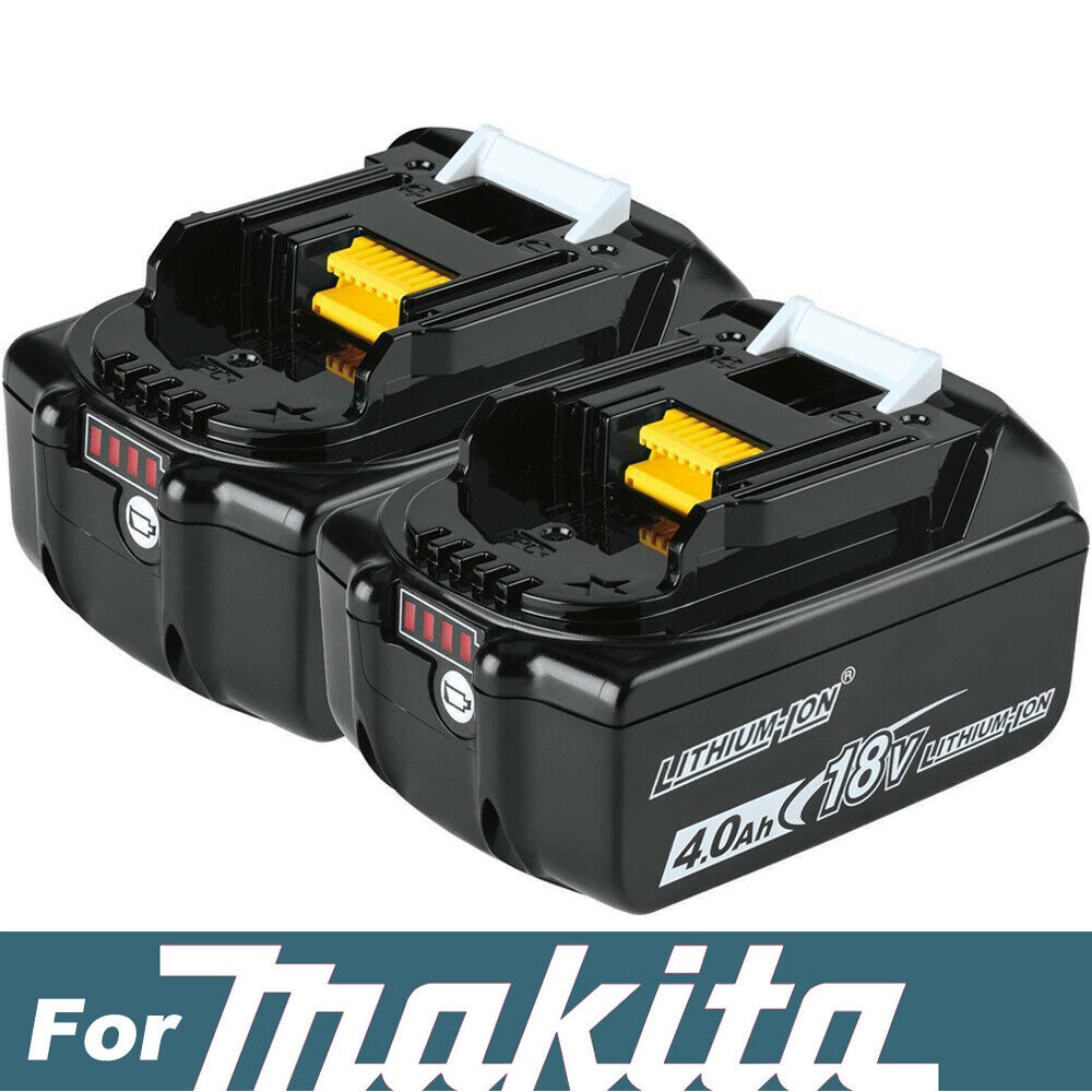 Makita New For Makita BL1840B-2 18V LTX Lithium-Ion 4Ah Battery BL1860B BL1830 - 2 Pack