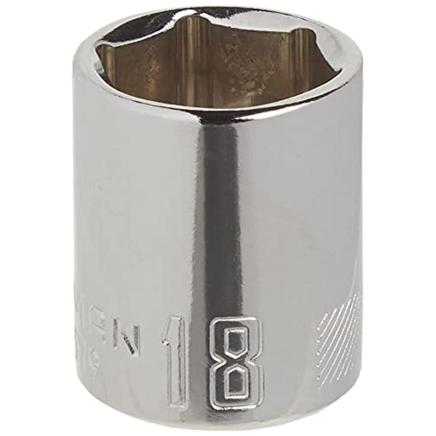 Craftsman Shallow Socket, Metric, 3/8-Inch Drive, 18mm, 6-Point (CMMT43579)