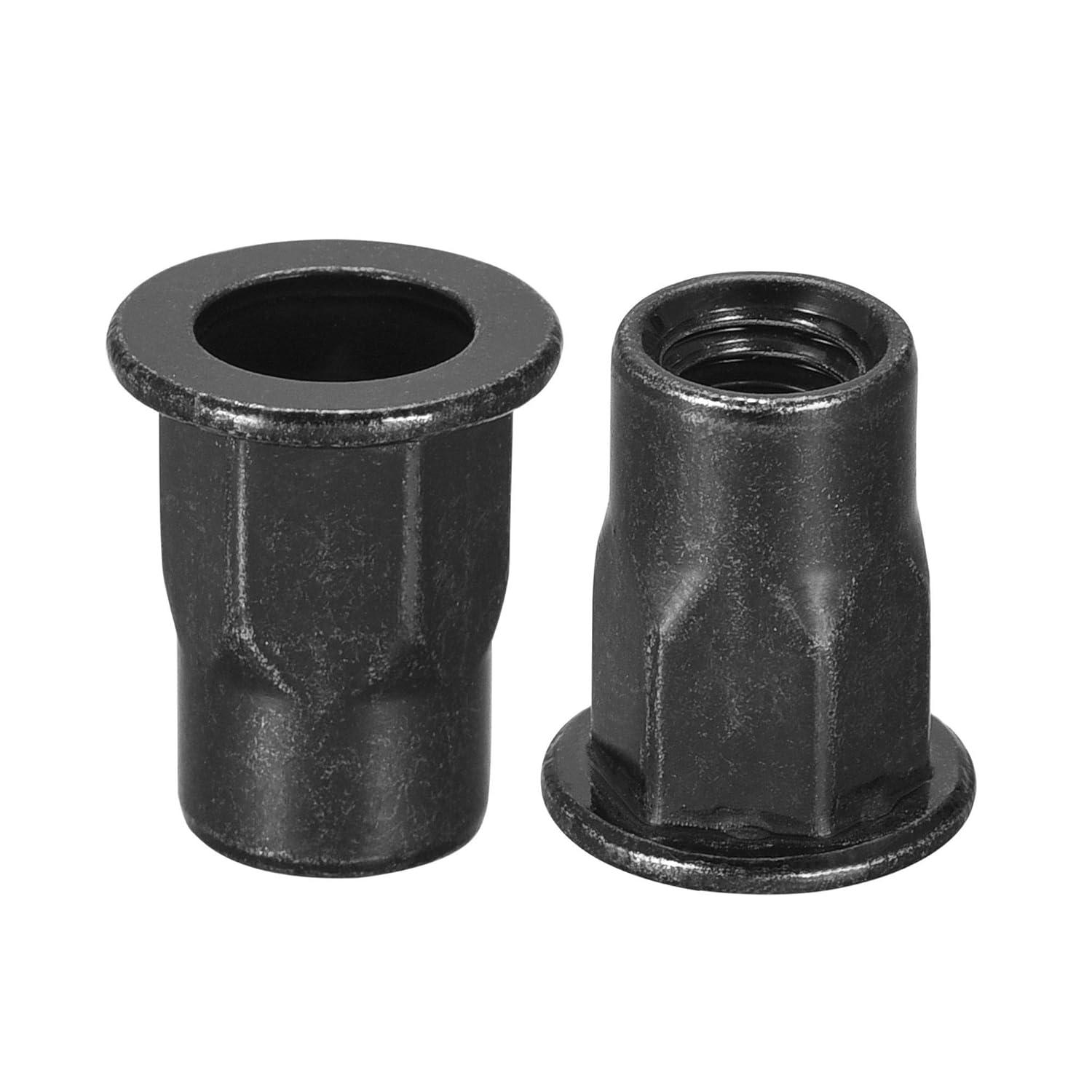 UXCELL Uxcell M6 Rivet Nuts, Thread Half Hexagonal Carbon Steel Zinc