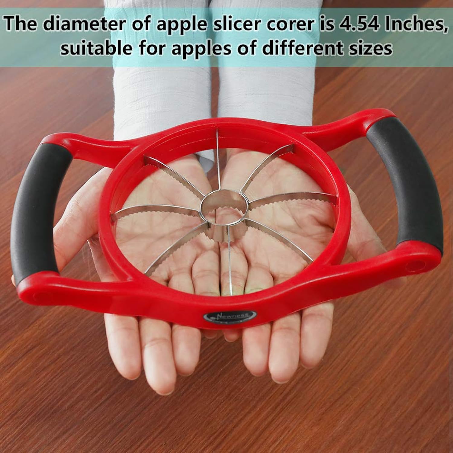 Great Choice Products Apple Slicer Corer, [Large Size], Newness Premium Apple Slicer Corer, Cutter, Divider, Wedger, Stainless Steel Apple Slicer W…
