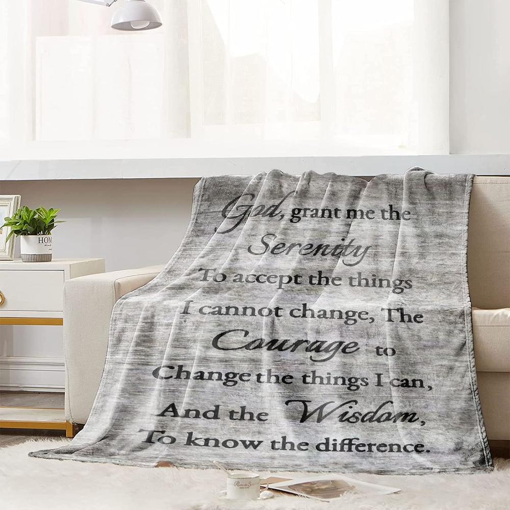 Great Choice Products Healing Throw Blanket With Inspirational Thoughts And Prayers- Religious Soft Throw Blanket Inspirational Blankets And Throws…