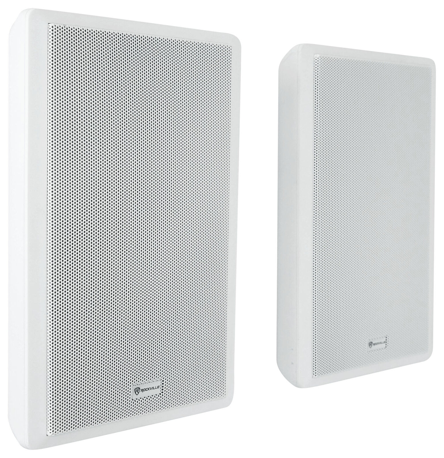 ROCKVILLE 6-Zone Home Audio Receiver+(4) 6.5" White Ceiling+(10) 5.25" Slim Wall Speakers