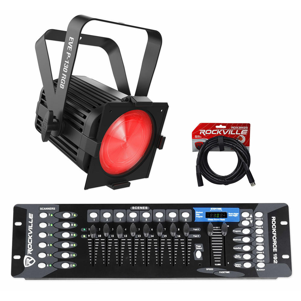 Chauvet DJ EVE P-130 RGB D-Fi USB DMX Stage Light Wash Par Light+DMX Controller