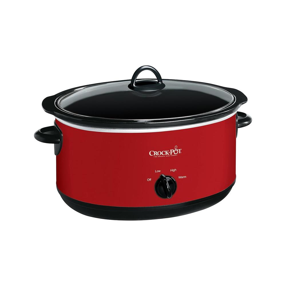 Great Choice Product Large 8 Quart Express Crock Slow Cooker And Food Warmer, Red