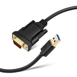 CableCreation Usb 3.0 To Vga Cable 6 Feet, Usb To Vga 15 Pin Adapter 1080P @ 60Hz, With Built-In Driver Only Support Windows 10/8.1/8 / 7 (?
