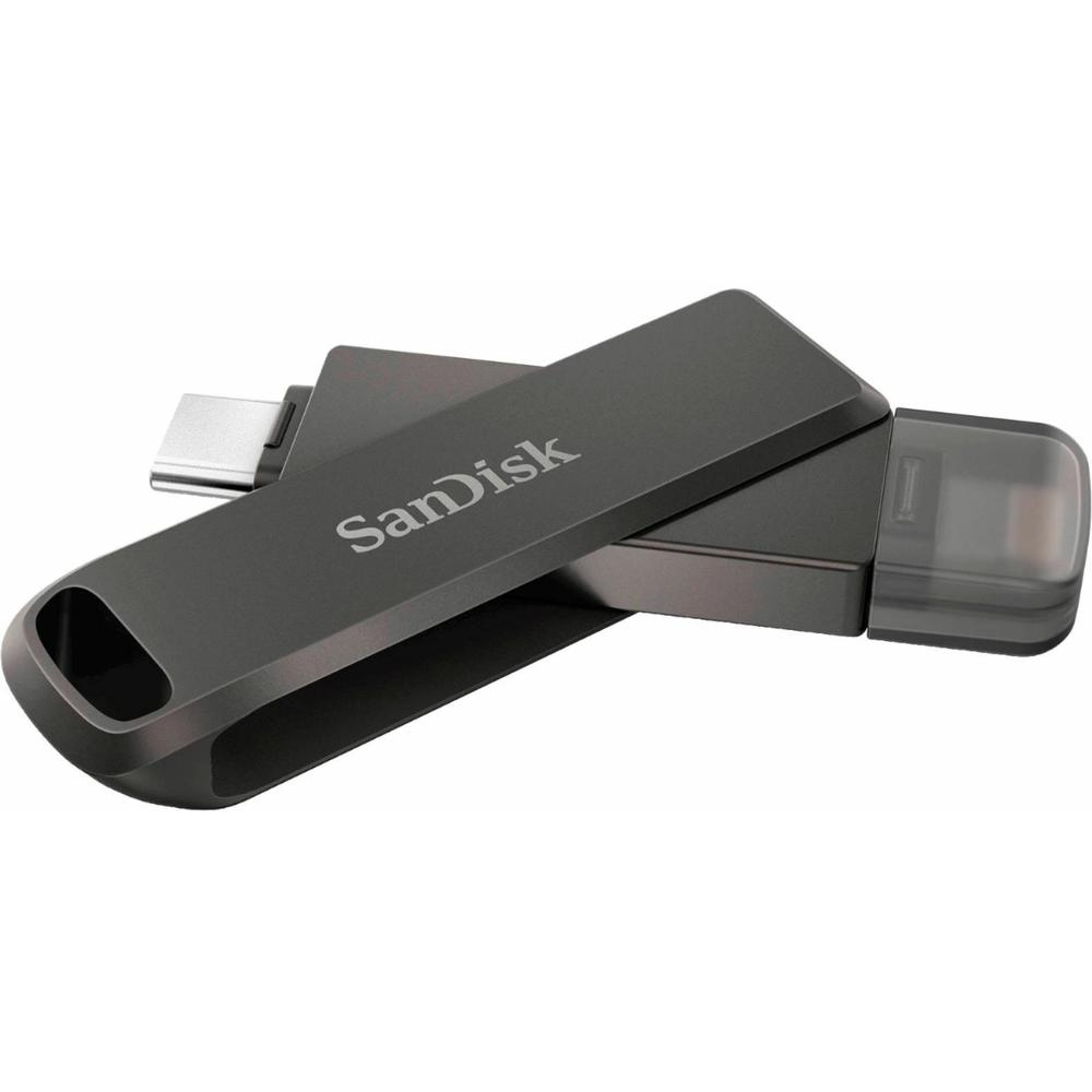 SanDisk - 256GB iXpand Flash Drive Luxe for iPhone Lightning and Type-C Devic...