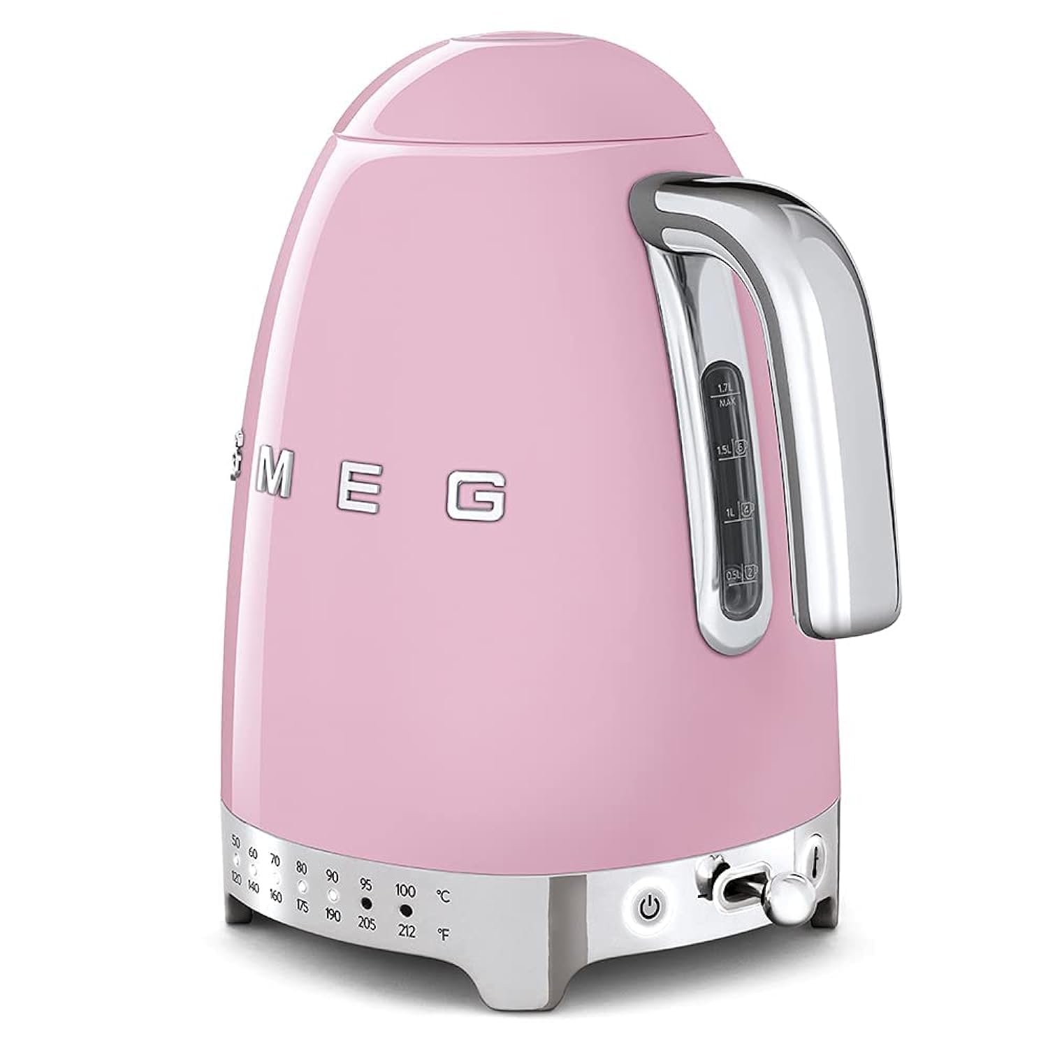 GCP Products Pink Stainless Steel 50'S Retro Variable Temperature Kettle