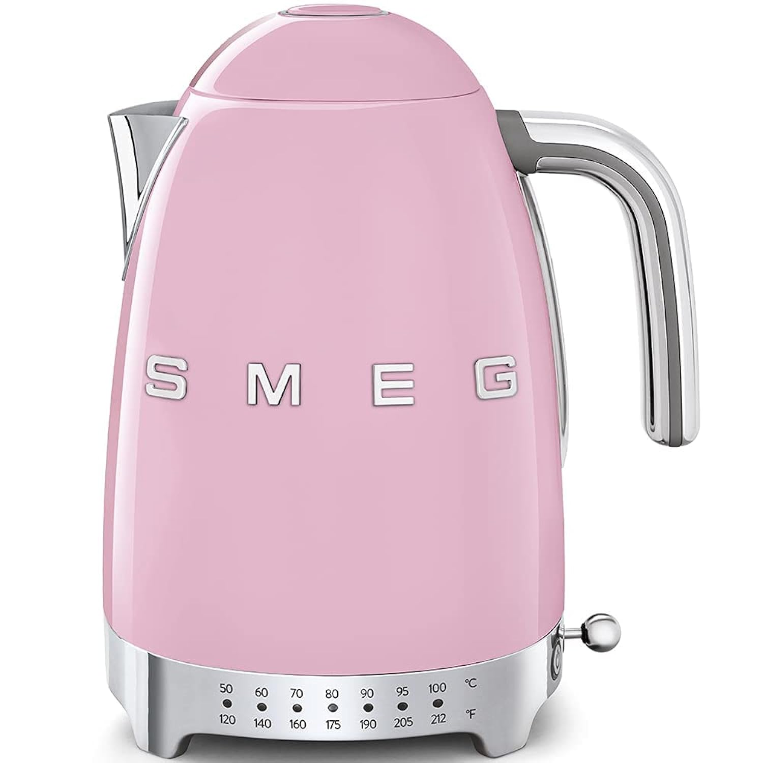 GCP Products Pink Stainless Steel 50'S Retro Variable Temperature Kettle