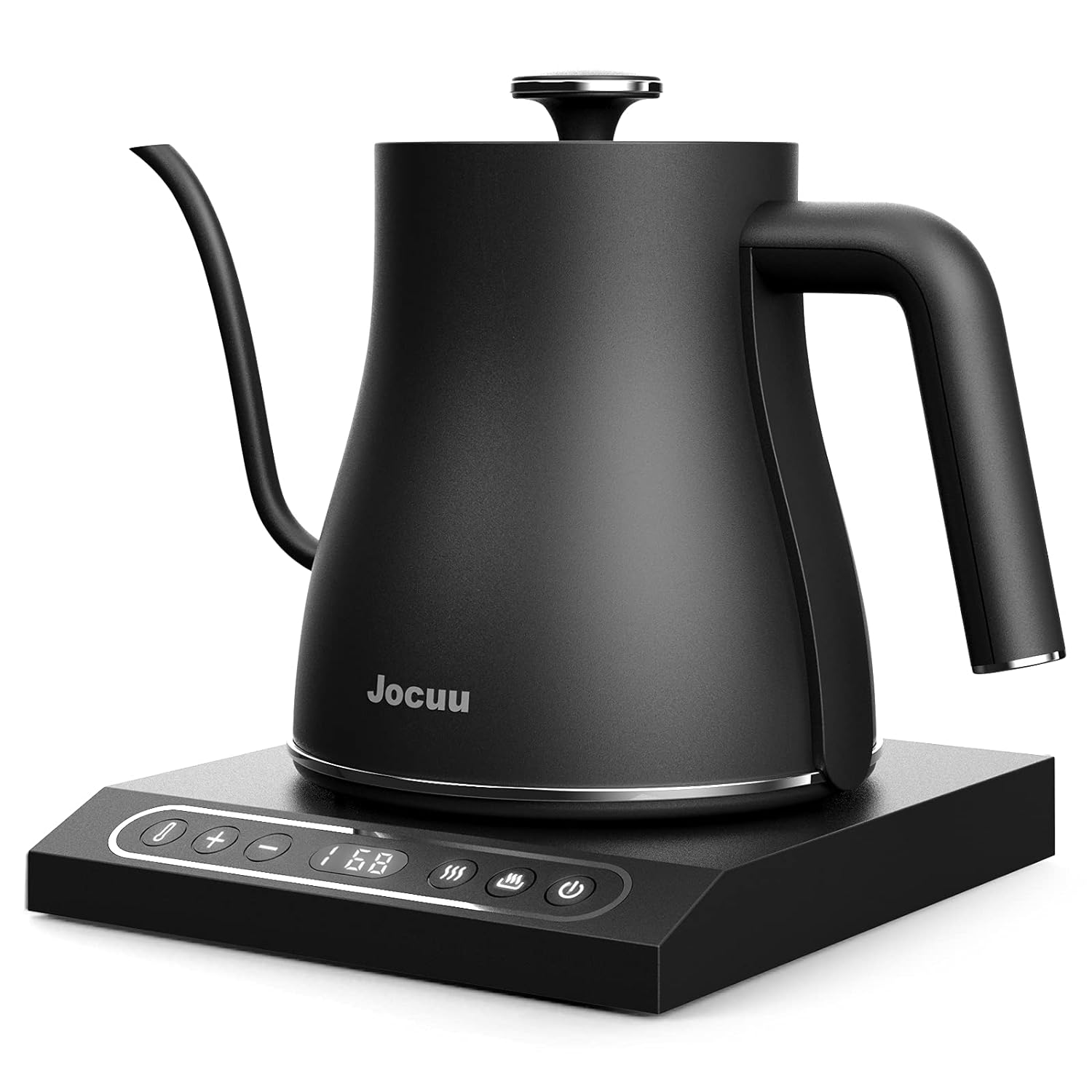 GCP Products GCP-US-570770 Gooseneck Electric Pour Over Kettle With Temperature  Control, Tea & Pour Over Coffee Kettle, Stainless Steel, Auto Shutoff Bo…