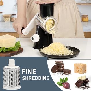 GCP Products Rotary Cheese Grater With Handle - Vegetable Slicer