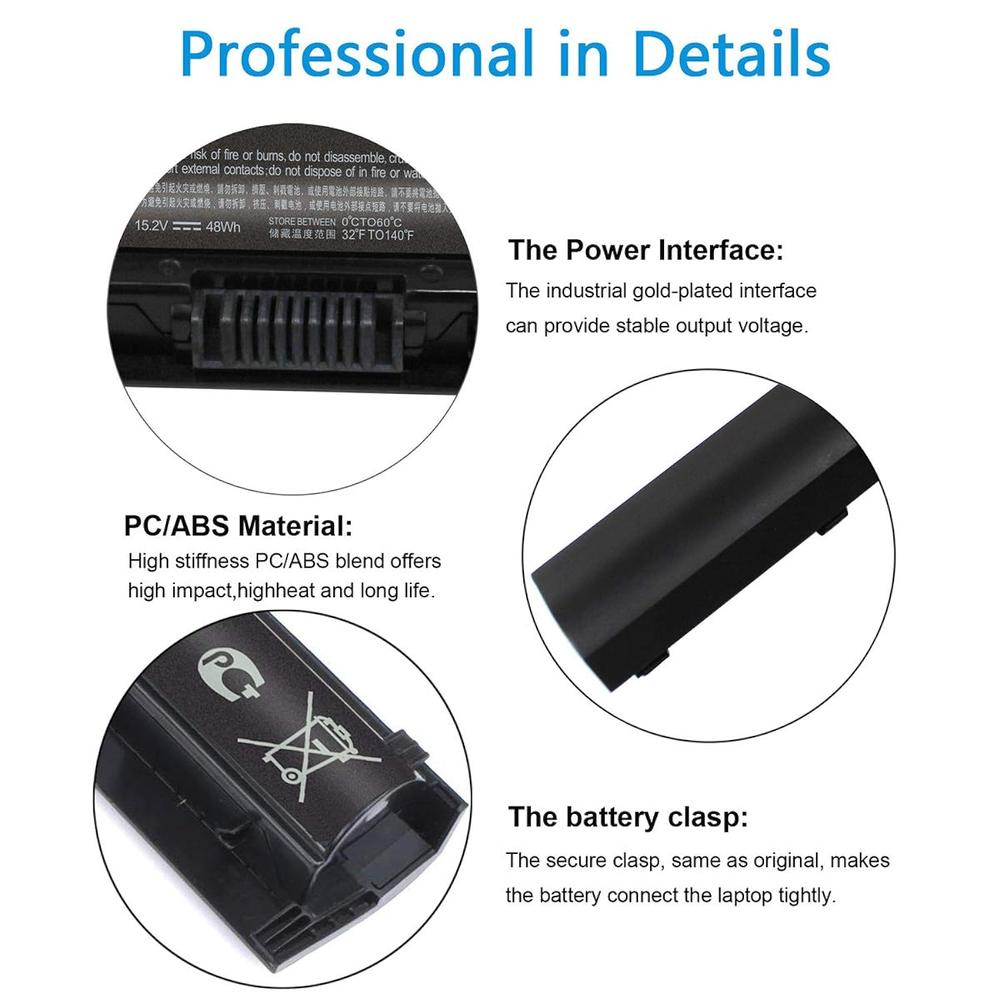 GCP Products K104 Ki04 825596-001 Battery Compatible With Hp Pavilion 800049-001 800009-421 Hstnn-Lb6S Ib6X Ki04041,15-An050Nr 17-G121Wm 1…