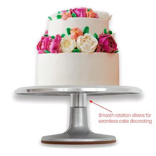 GCP Products 12 Revolving Cake Decorating Turntable Stand - Professional  Aluminum & Non-Slip