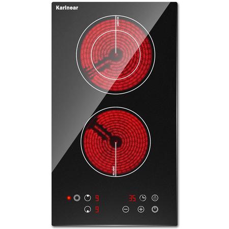 GCP Products GCP-US-574874 2 Burner Electric Cooktop 12 Inch, Drop
