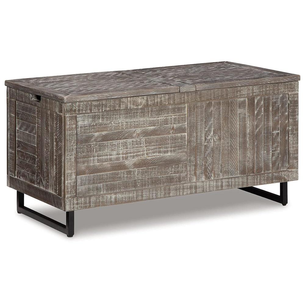 GCP Products Coltport Storage Trunk Or Coffee Table, Distressed Gray