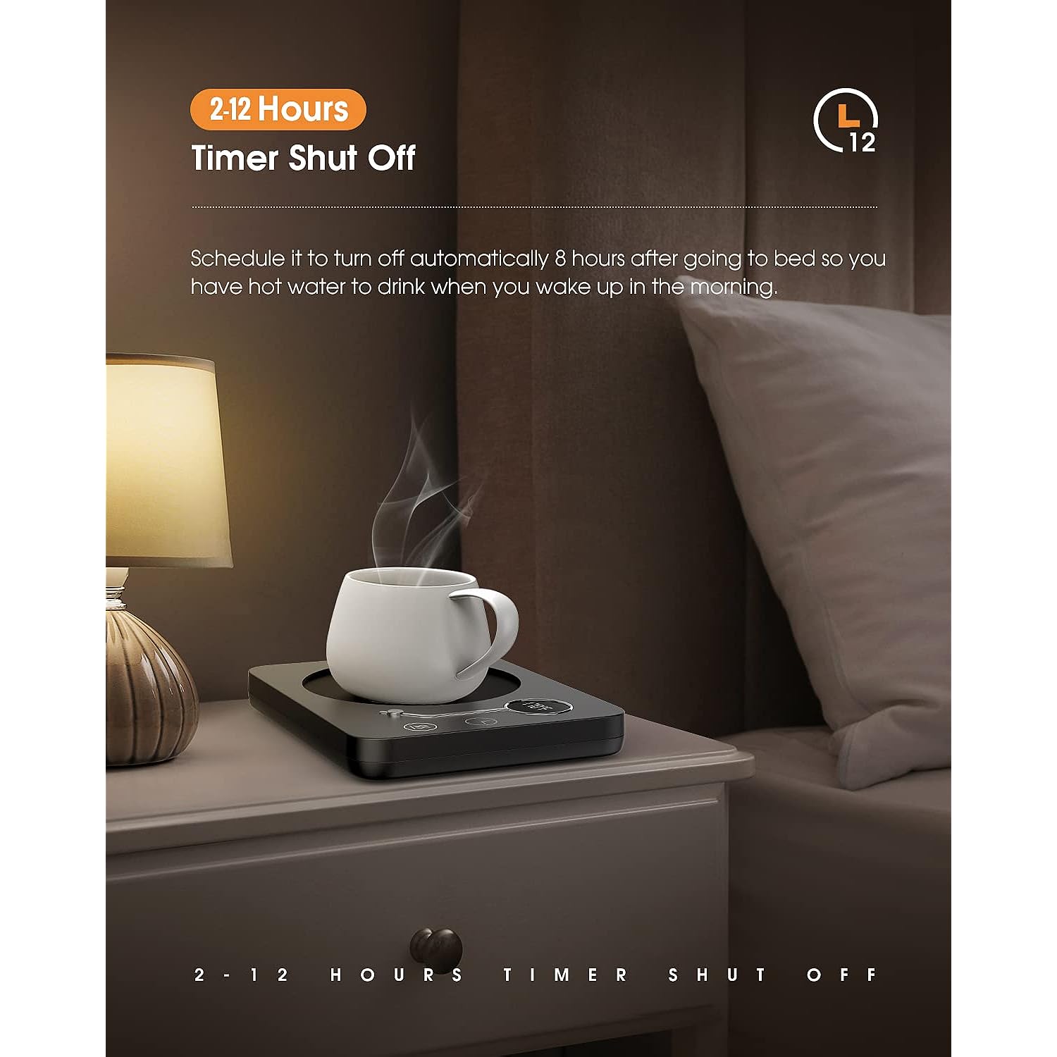 Mug Warmer Auto Shut Off Coffee Cup Warmer For Desk With Timer 6
