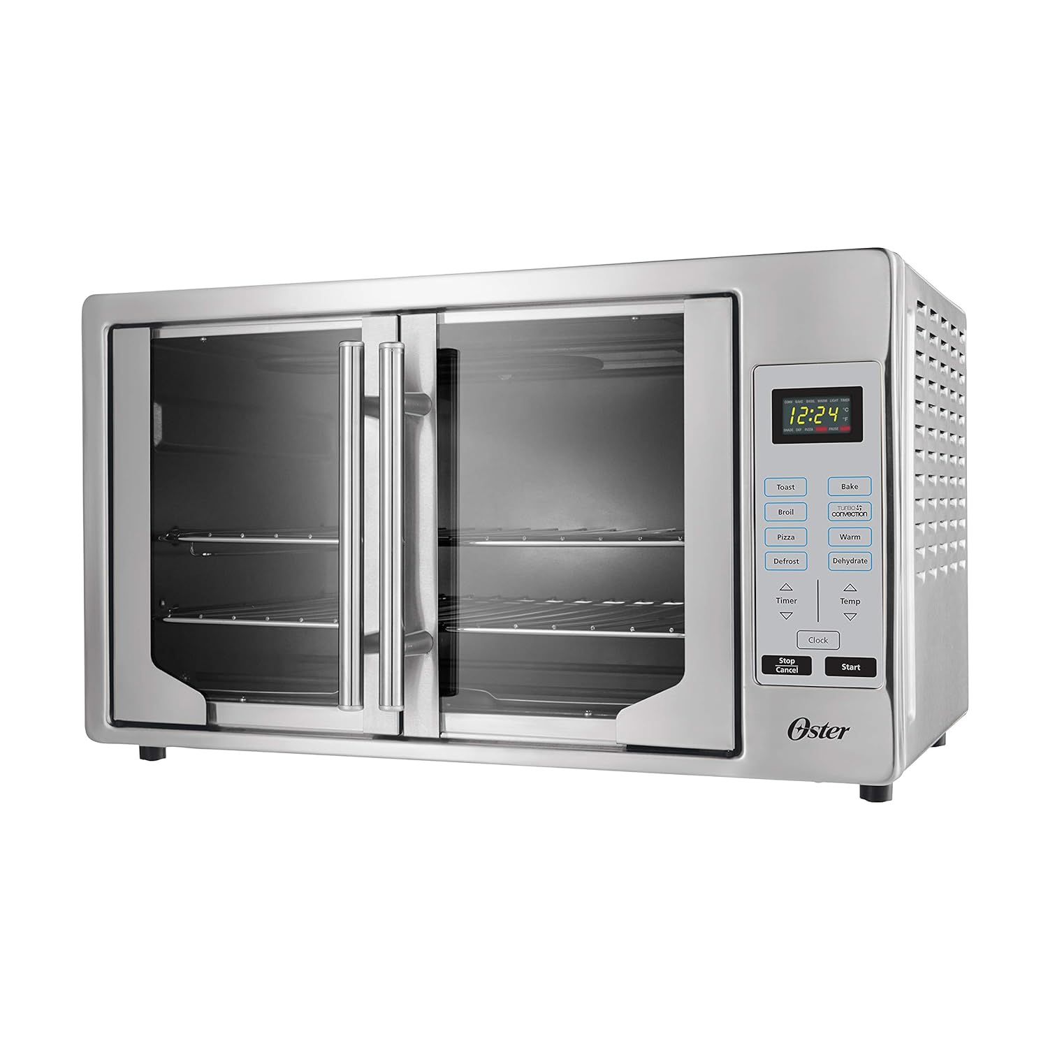 GCP Products GCP-US-561264 Convection Oven, 8-In-1 Countertop Toaster Oven,  Xl Fits 2 16 Pizzas, Stainless Steel French Door