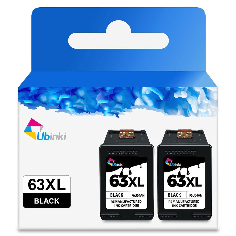 GCP Products 63Xl Black Ink Cartridge Replacement For Hp Ink 63 Black Xl Hp63 Hp63Xl For Officejet 3830 4650 4655 5200 5255 5258 Envy 4510…