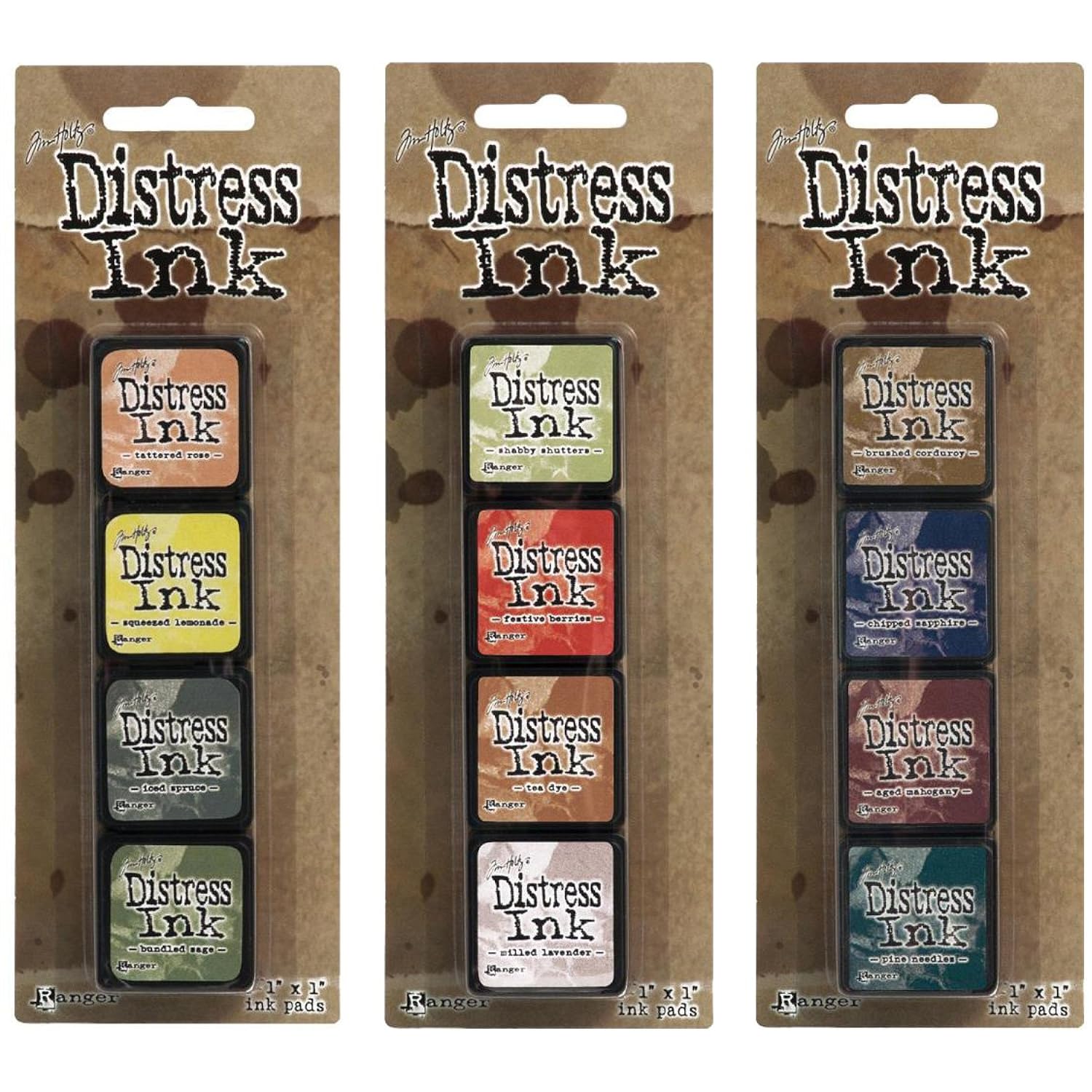 GCP Products Tim Holtz Distress Mini Ink Pad Kits - #10, #11 And #12 Bundle