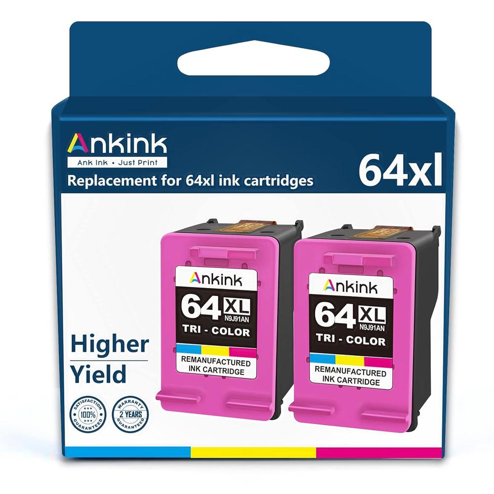 GCP Products Higher Yield 64Xl Color Combo Replacement For Hp 64 Xl Ink Cartridge Hp64 Hp64Xl Envy Photo 7855 7155 6255 7164 7830 7858 780…