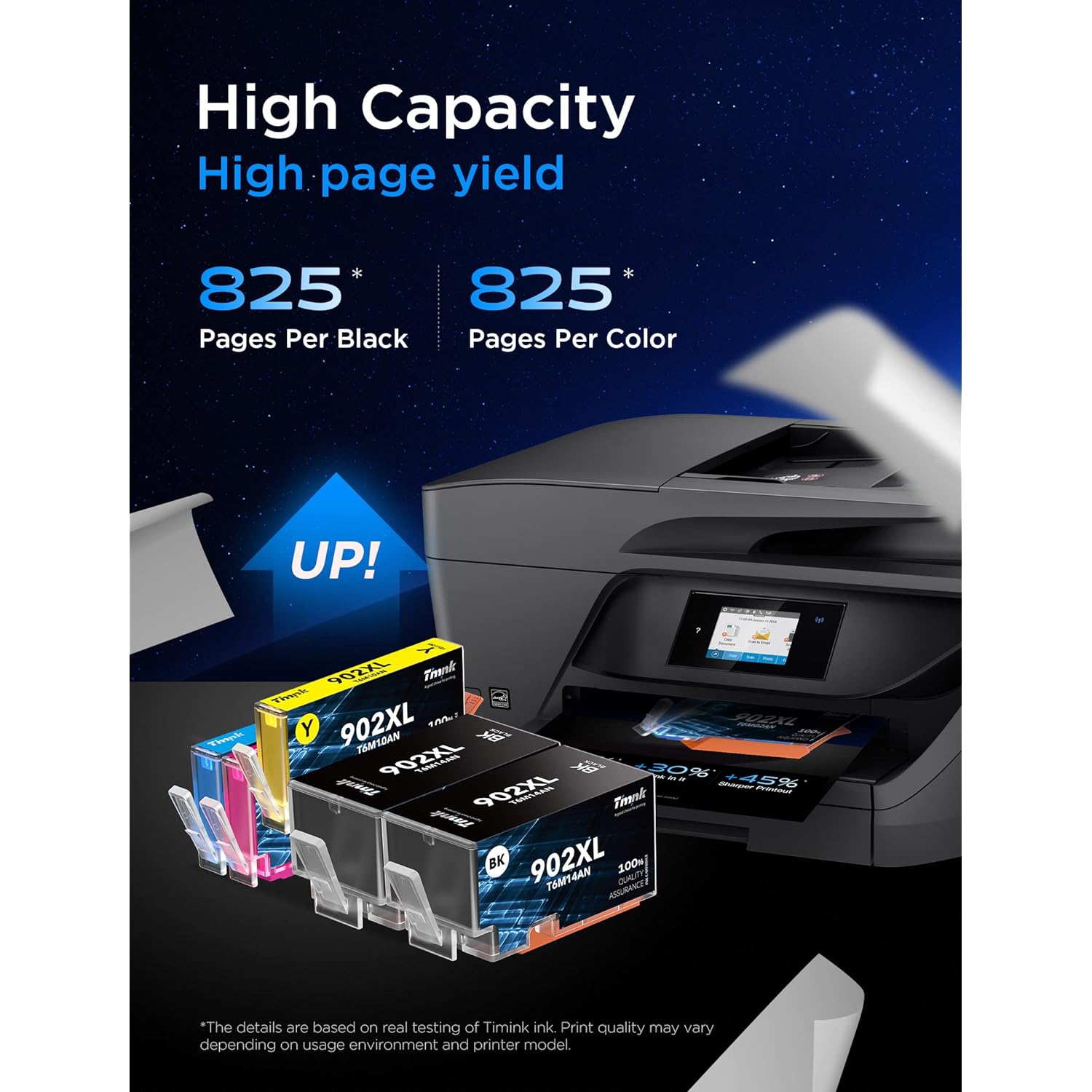 GCP Products 5-Pack Larger Capacity 902Xl Ink Cartridges Combo Pack Compatible With Hp 902 Xl Work With Officejet Pro 6978 6960 6962 6968 …