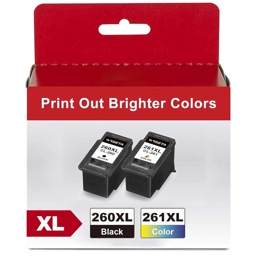 GCP Products 260Xl 261Xl Ink Cartridge Replacement For Canon Pg-260 Xl Cl-261 Xl Pg260 Cl261 260 Xl 261 Xl Work For Ts5320 Ts6420A Ts6420 …