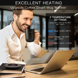 GCP Products Temperature Control Smart Mug, Coffee Mug Warmer For