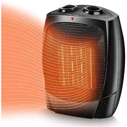 GCP Products Space Heater, 1500W Ceramic Desk Space Heaters For Indoor Use, 3S Fast Heating Electric Space Heater With Thermostat, 3 Modes…