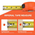 GCP Products Tape Measure 25Ft 3Pc Retractable Easy Read Measuring Tape  Fraction 1/8