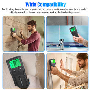 Great Choice Products 5 In 1 Digital Stud Finder Wood Metal Pipe Wire Wall  Sensor Scanner
