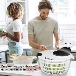 GCP Products Salad Spinner Lettuce Dryer, Durable Rotary Veggie Washer With  Compact Bowl And Colander, Easy