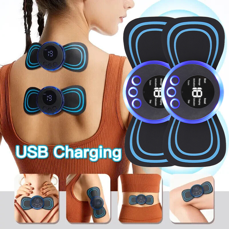 Neck Tens Unit EMS Massager Back Full Body Stimulator Pain Relief Device  Health