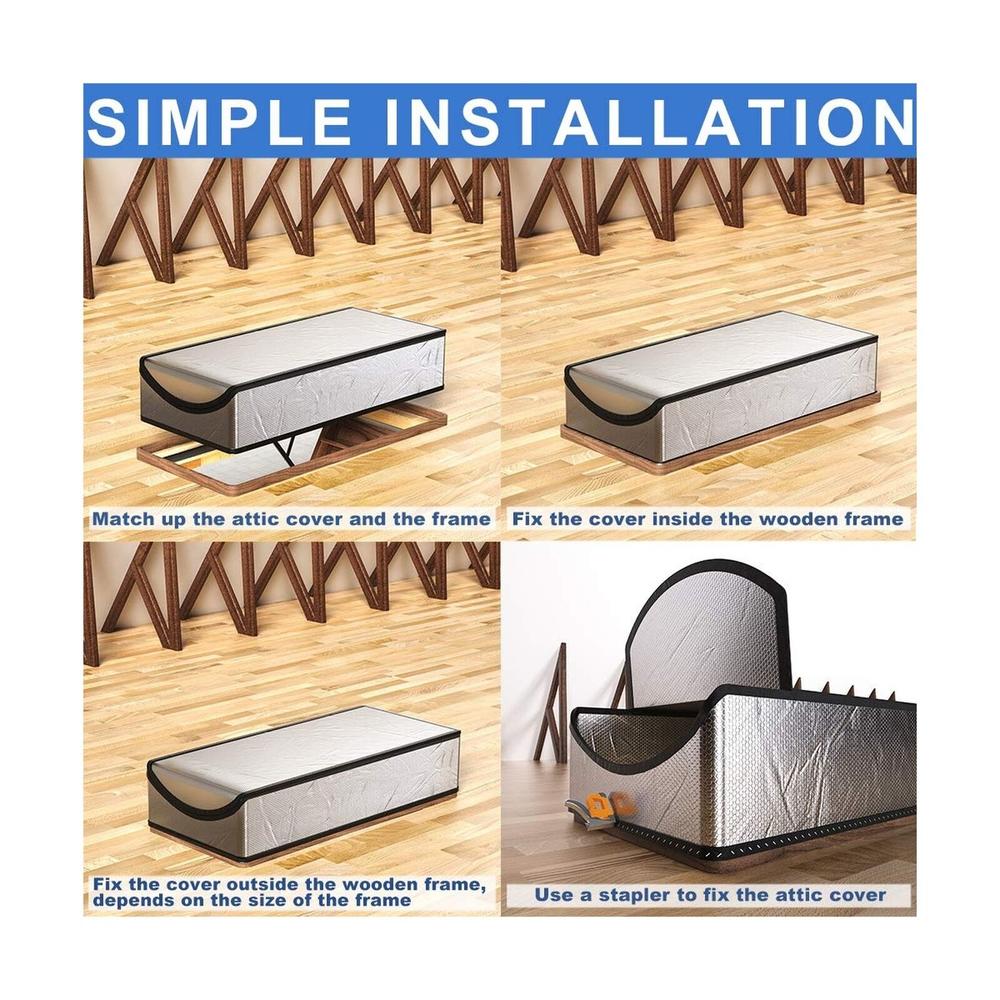 GCP Products Attic Stairs Insulation Cover 25X54X11, Attic Door  Insulation Cover R-Valu