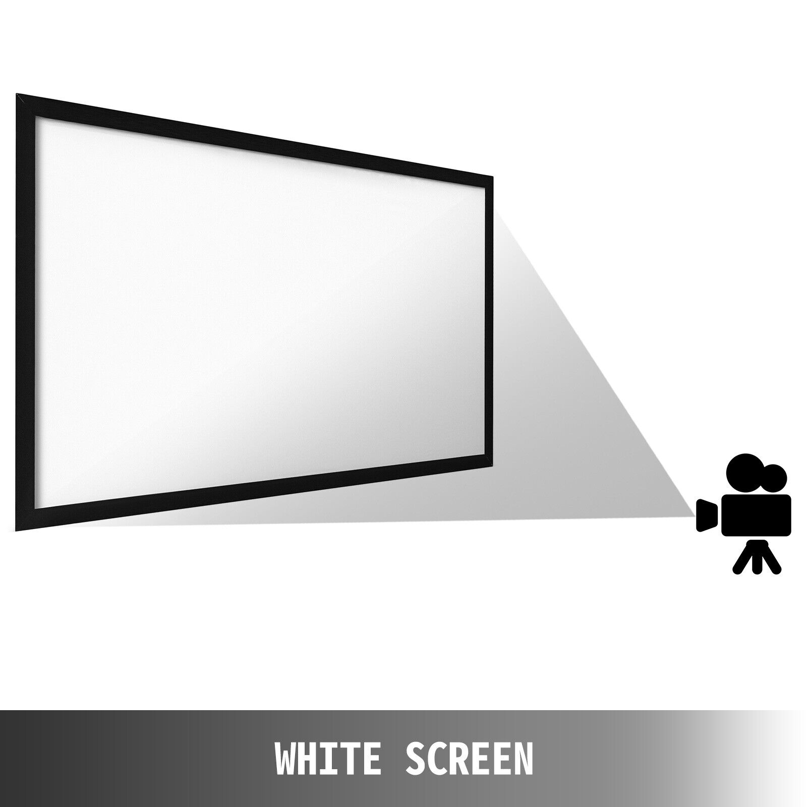 VEVOR 110" 16:9 Projector Screen Projection Hd Home Theatre Outdoor Portable