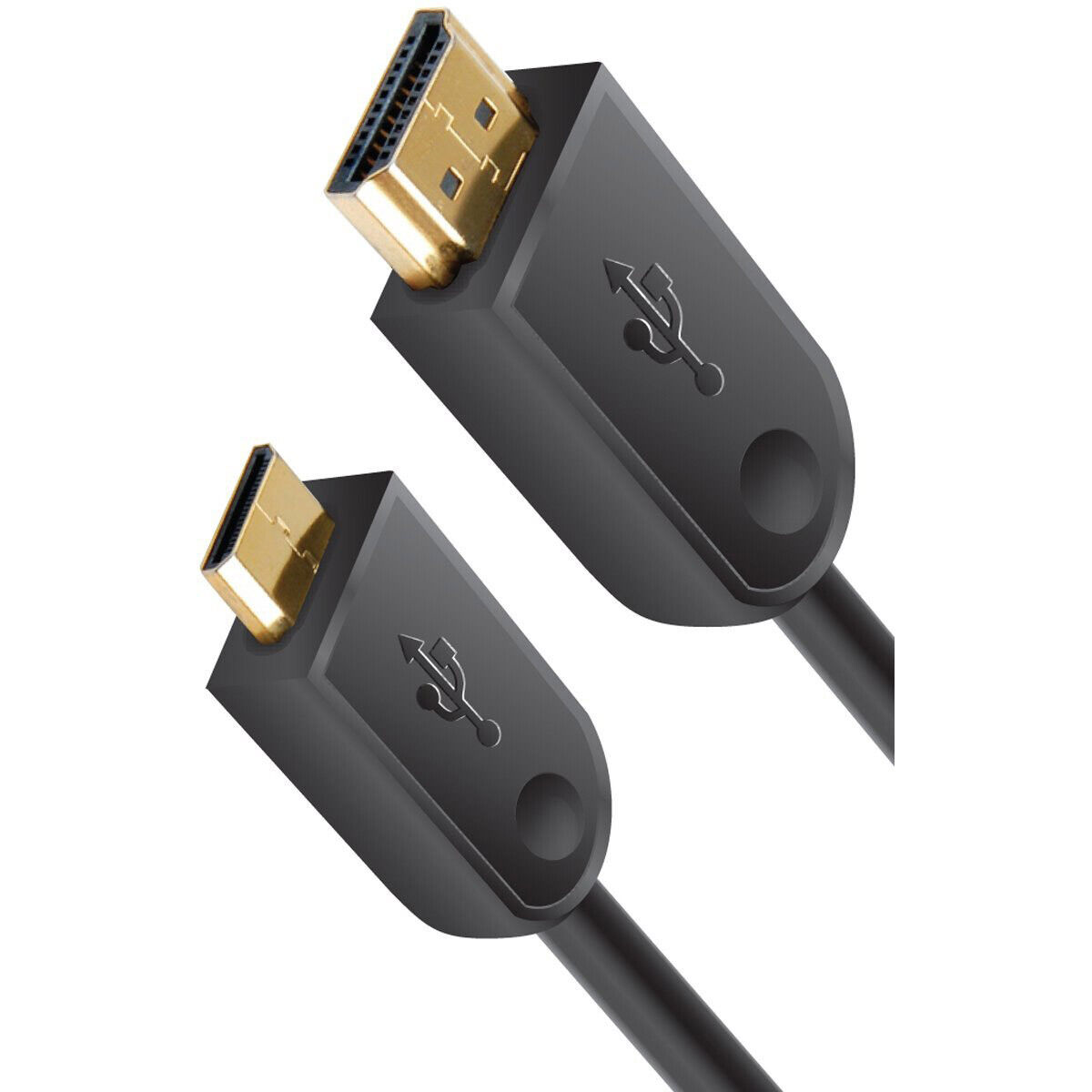 GCP Products High Speed Mini-Hdmi To Hdmi A/V Cable 6 Feet ()