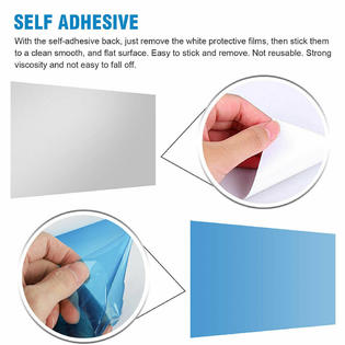GCP Products 50X100 Self Adhesive Mirror Reflective Tile Wall