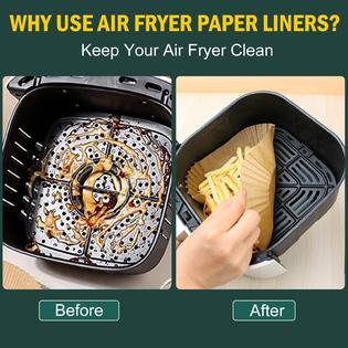 GCP Products 100 Pcs Air Fryer Liners Disposable Paper Liner For