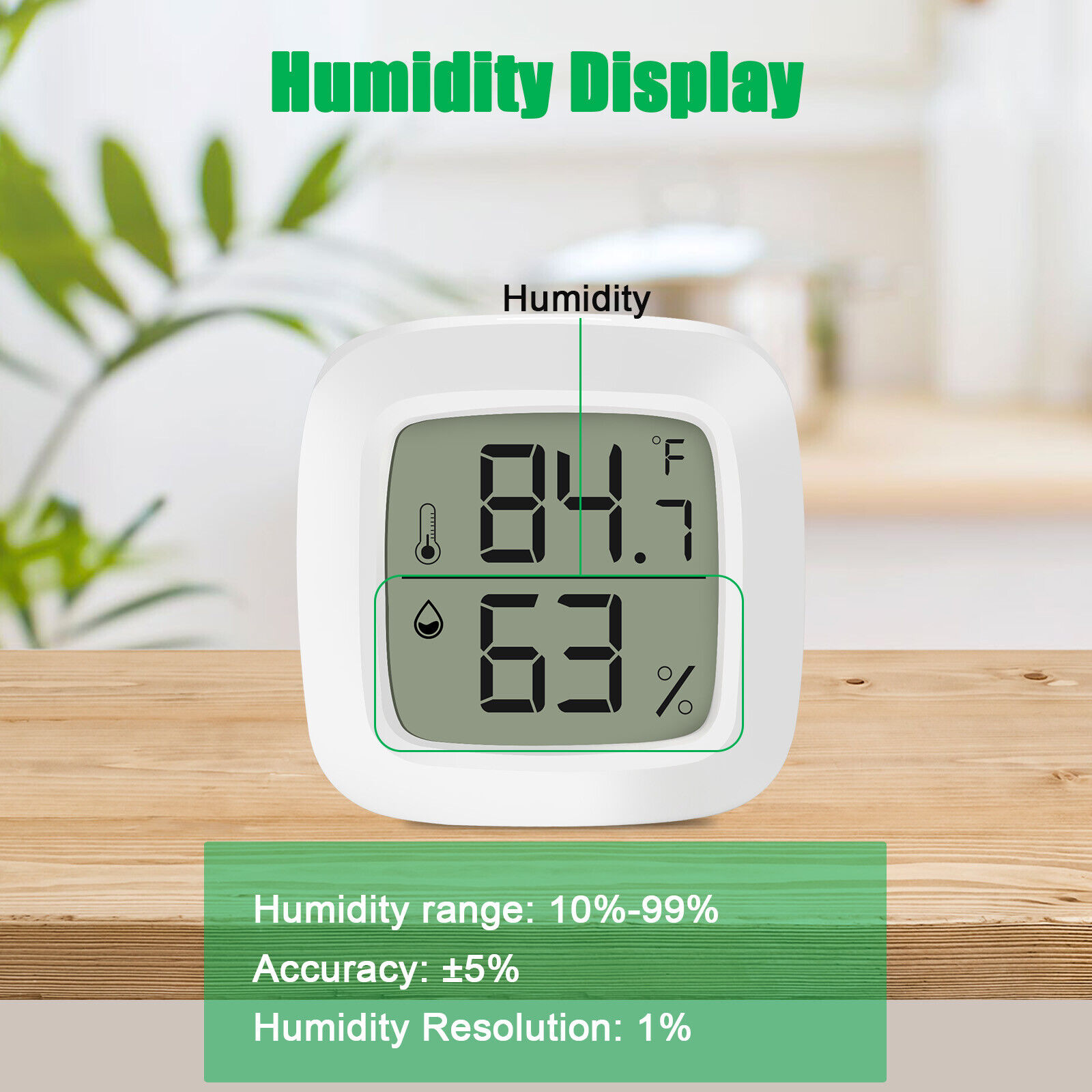 Mini Hygrometer Thermometer Fahrenheit, Celsius Meter Digital LCD