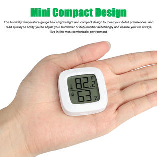 GCP Products Digital Lcd Indoor Temperature Humidity Meter Thermometer  Fahrenheit Hygrometer