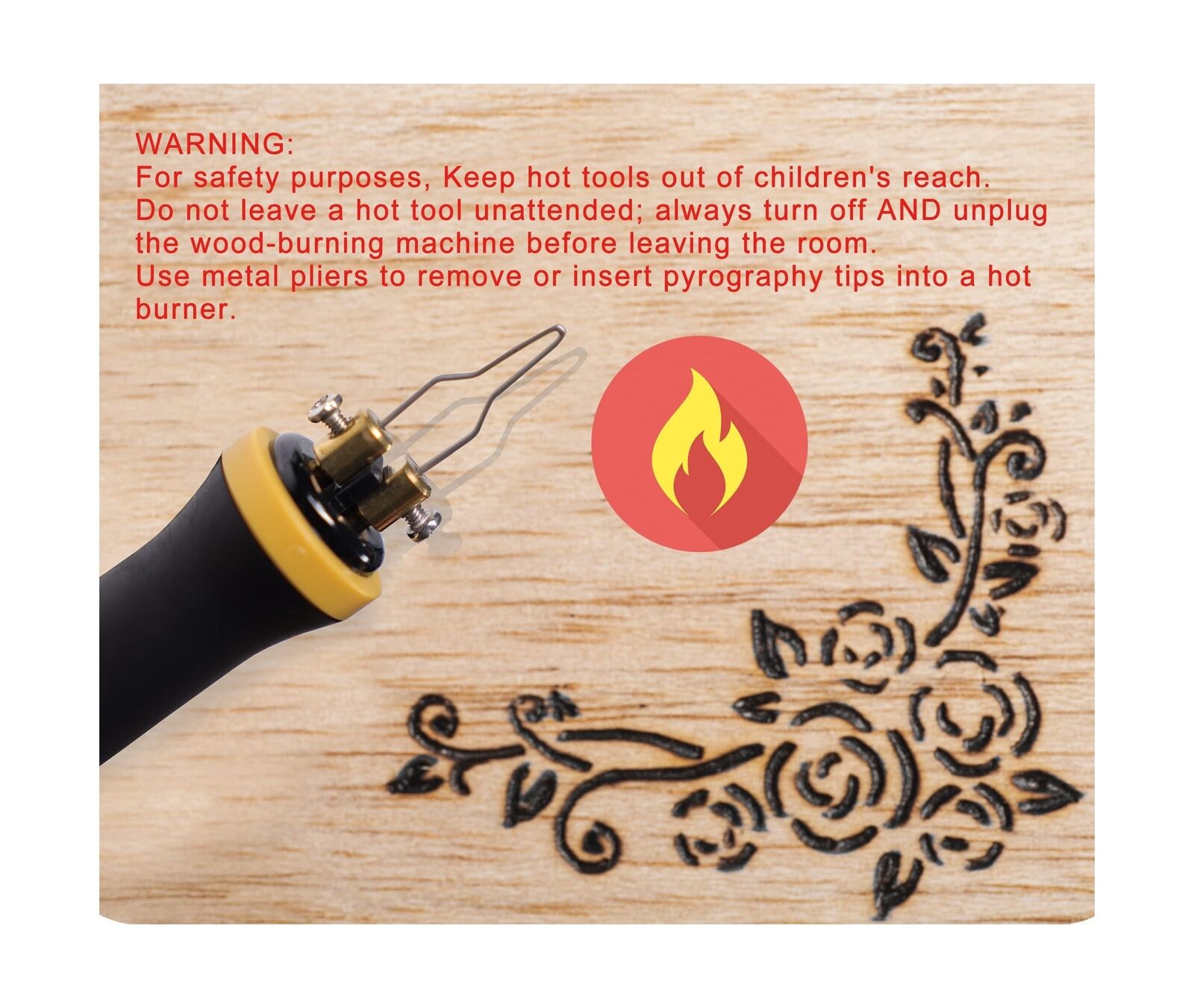 GCP Products Pyrography Wood Burning Kit For Adults, Beginners