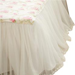 Great Choice Products Dust Ruffled Bed Skirts California King Size Wrap Around Lace Bed Ruffle With Platform 18 Inch Deep Drop Cotton Floral Girls ?